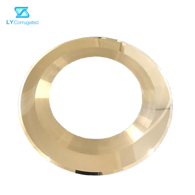 Fosber Corrugator için Altın Kaplama 230X135X1.1 Dairesel Tungsten Bıçak Yuvarlak Bıçak
