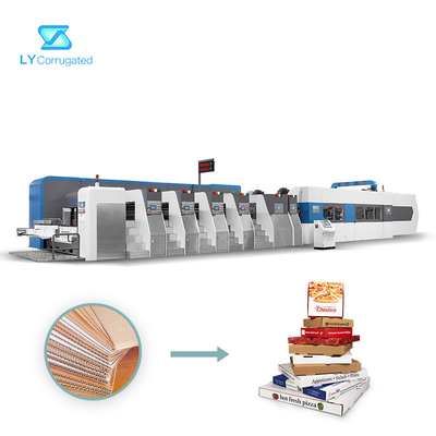 Oluklu Mukavva için Çok Renkli Flekso Baskı Makinesi 320pcs / Min