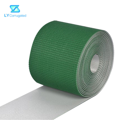 4.5mm Oluklu Makine Parçaları, 2 Katlı Yeşil Pvc Konveyör Bant