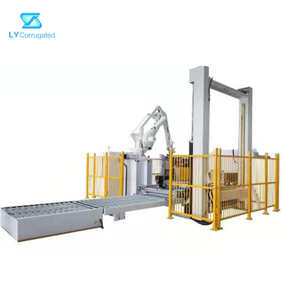 Karton Karton için Endüstriyel Robotik Kol Karton Paketleme Makinesi Paletleyici