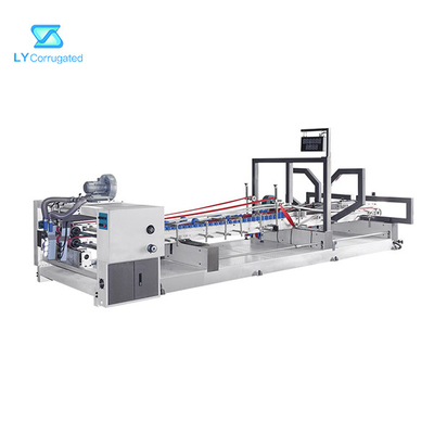 Karton Karton Ambalaj için 380V Üst Katlama Yapıştırma Makinesi Sayaç İtici
