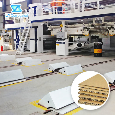 7 Katlı Oluklu Mukavva Üretim Hattı 2800mm 200m/Dk Çalışma Hızı