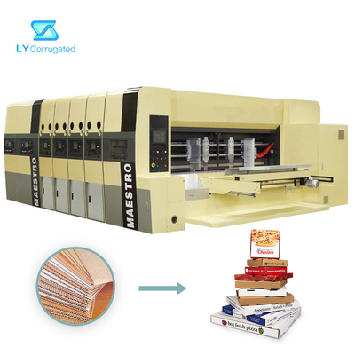 Oluklu Mukavva için Çok Renkli Flekso Baskı Makinesi 320pcs / Min