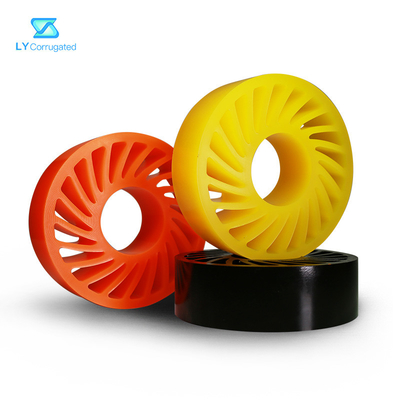 TUV Oluklu Makine Parçaları pu kaplı tekerlekler 330mmx220mmx70mm