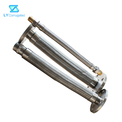 Oluklu Hat Esnek Metal Hortum İyi Sızdırmazlık 304 316 Paslanmaz Çelik Boru Bağlantısı