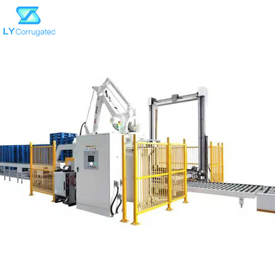 FFG Inline Machine Stitcher Folder Gluer için 6 Eksen Kol Robot Paletleme Sistemi